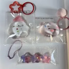 スクイーズ ミニスクイーズ セット 捏捏　にゃんでも家　星　豚　雪だるま