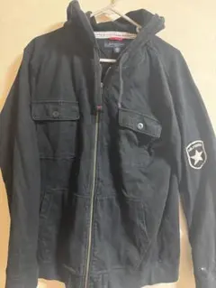 TOMMY HILFIGER DOUBLE ZIP UP HOODIE Y2K