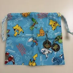 ポケットモンスター 巾着袋 キーホルダー 2点セットのサムネイル