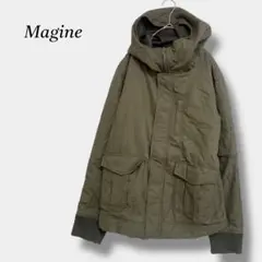 美品【マージン】フード付きミリタリージャケット ブルゾン フライトジャケット L