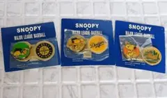 スヌーピー × 【メッツ】【マリナーズ】【ドジャース】ゴルフマーカー 3コセット