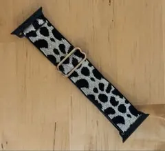 ヒョウ柄ナイロンApple Watch44mmバンド
