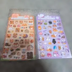 3Dプクプクシール 立体 2枚セット