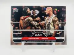 2025 Topps NOW ROMAN REIGNS, The ROCK 2