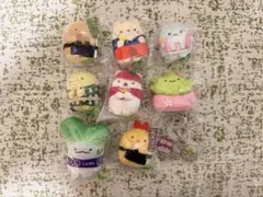 すみっコぐらし 埼玉限定 てのりぬいぐるみ とかげ とんかつ えび 7点
