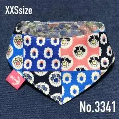 No.3383☘️ 犬猫用バンダナ XXSサイズ プロヴァンス ブルー パネル柄