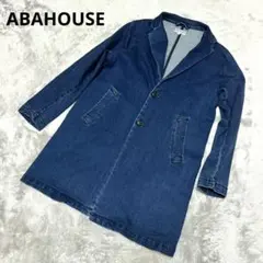 【美品】ABAHOUSE アバハウス デニム チェスター コート M