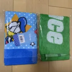 ディズニーランド　ドナルドダック　フェイスタオル　タオルハンカチ