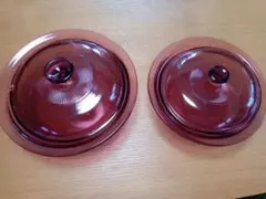 【VISION】蓋つきガラス鍋　大小２つセット【IH非対応】のサムネイル