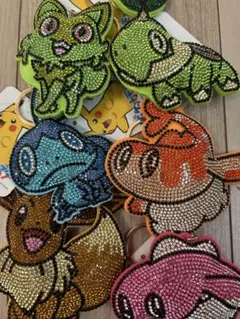 ポケモン ビーズキーホルダー 6個セット