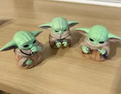 スターウォーズ マンダロリアン グローグー ソフビパペットマスコット 3体 ①