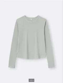 ソフトリブクルーネックT GU