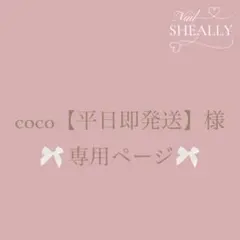 coco【平日即発送】様専用ページ