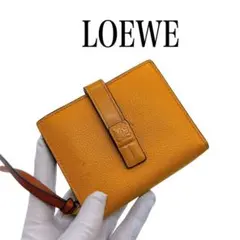 ロエベ レザー アナグラム コンパクトジップウォレット 二つ折り財布 LOEWE