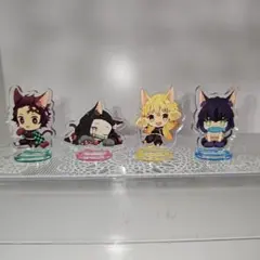 鬼滅の刃猫耳キャラクター ミニサイズアクリルスタンド 4体セット(アニプレックス