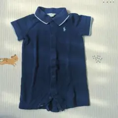 Ralph Lauren ネイビー ポロシャツロンパース 70