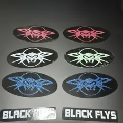 早い者勝ち‼️配送料込‼️超希少な90年代当時物Black Flys ステッカー8枚