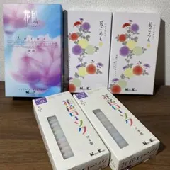 【日本香堂】けむりの少ないお線香『花風』『菊ごろも』セットのサムネイル