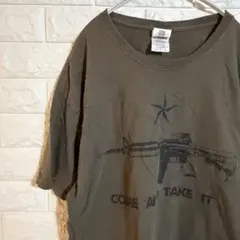 ギルダン Tシャツ クルーネック 半袖 カーキ コットン XL ストリート