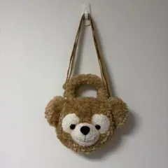 【美品】ダッフィー フェイスショルダーバッグ ポシェット ディズニーシー　カバン