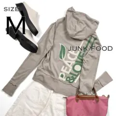 【新品】JUNK FOODジャンクフード PEACE&LOVEコットンパーカーM