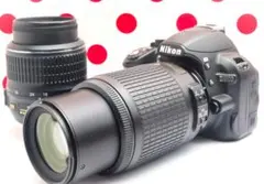 ニコン Nikon D5000❤スマホ転送OK❤動画撮影・自撮り可❤ダブルレンズ