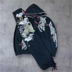 archive 00sセットアップ 鯉・龍プリント 上衣Lサイズ 下衣XLサイズ