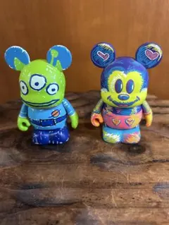 ディズニー　ミッキー　エイリアン　フィギュア　　バイナルメーション2体セット ディズニー ミッキー エイリアン フィギュア バイナルメーション2体