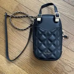 RANDA キルティング スマホショルダーバッグ ブラックのサムネイル