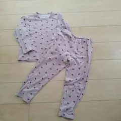 イチゴ柄フリースパジャマ 130サイズ