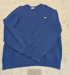 LACOSTE L!VE ブルー ニットセーター S
