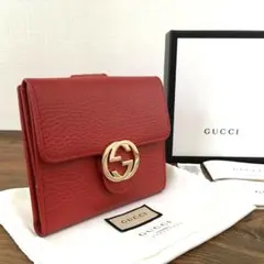 ✨Sランク✨ GUCCI ミニ財布 インターロッキング GGロゴ ダラーカーフ