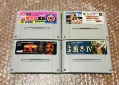 【SFCソフト4本セット・任天堂・ファミコン】ra