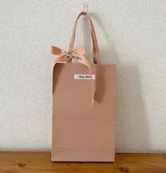 MIU MIU ショップ袋 ピンク リボン付きのサムネイル