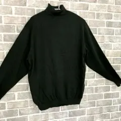 【未使用】深緑タートルネックセーター ウォッシャブルwool レナウン