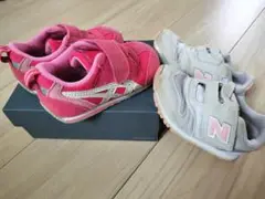 New Balance　asics キッズスニーカー ピンク　2足セット14cm