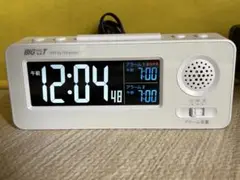 振動式目覚まし時計 HN-01 ホワイト　大音量