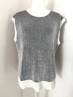 cutie blondeノースリーブストライプニット