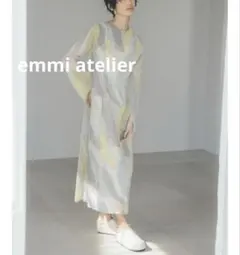 emmi atelier/シースルーオリジナルプリントワンピース