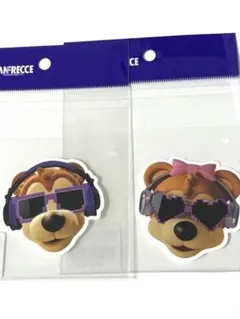 サンフレッチェ広島　☆DJサンチェ&DJフレッチェ　蛍光ステッカー