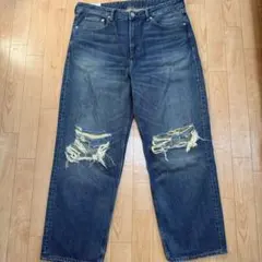 H&M damage loose fit jeans 34/30のサムネイル