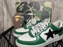 A BATHING APE BAPE STA グリーン ホワイト　ベイのサムネイル