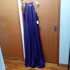 紫色 ロング丈　ドレス　サイズ10