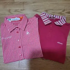 Le Coq Sportif ギンガムチェック 半袖シャツ ellesse