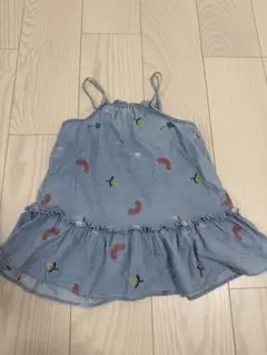 ZARA キッズ 刺繍入り ノースリーブ ワンピースのサムネイル