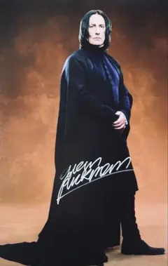 ハリー・ポッター アラン・リックマン 直筆サイン入り写真 保証書付 TT