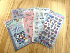 ナルミヤ5点シールセット　うるちゅるポップシール、セブン限定シール含