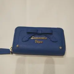Samantha Vega 青 リボン付きキーケース