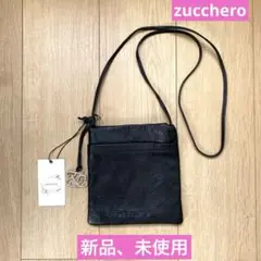 zucchero ミニショルダーバッグ スマホショルダー　黒　チャーム付き