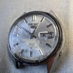 SEIKO 5自動巻き 23石 デイデイト 振ると稼働 要修理 部品取り